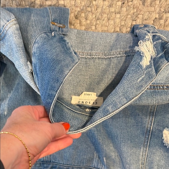 Distressed Blue Denim Jacket - Picture 6 of 6